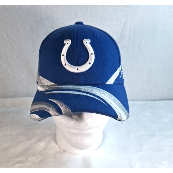 Vintage Reebok Indianapolis Colts NFL Equipment Embroidered Fitted Hat Cap OSFA - Picture 1 of 8